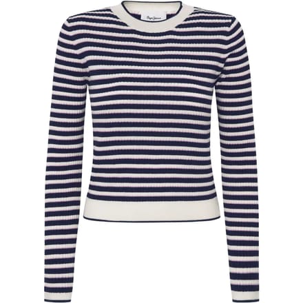 Pepe Jeans Ines Trui Wit,Zwart XS Vrouw