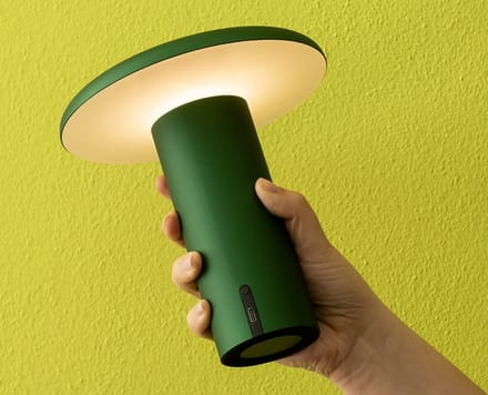 Artemide Takku Tafellamp op batterij - green