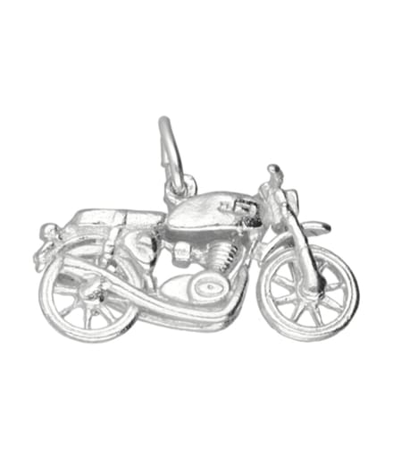 Zilveren Motor klein kettinghanger
