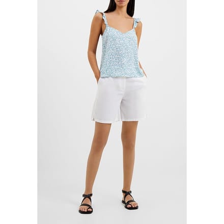 French Connection Breya Elitan Ruffle Strap Cami Blue Größe: XL | Tanktops Outlet | Damen | Blau