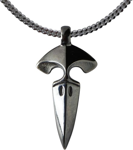 AuBor ®. Zilveren hanger. Kleine raaf.