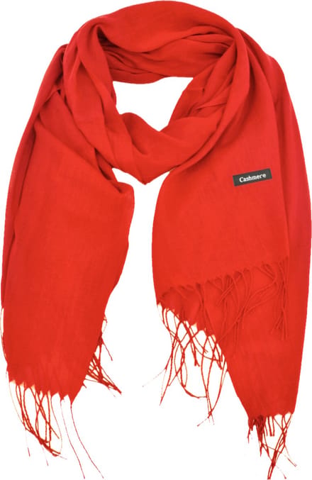 Pashmina Sjaal - Rood | Polyester | 180 x 70 cm | Fashion Favorite
