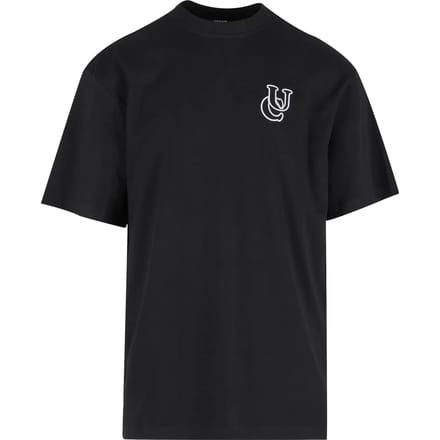 Urban Classics - UC Shiny Logo Tall Heren T-shirt - S - Zwart