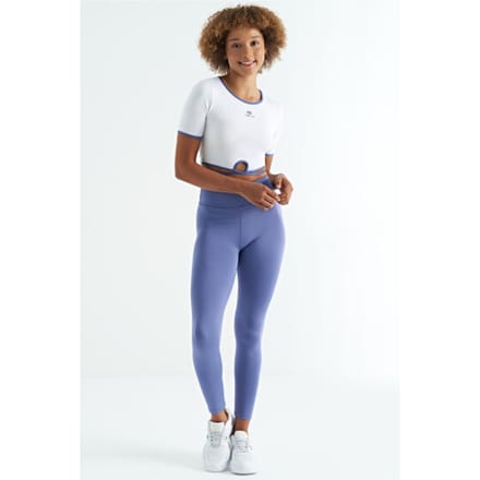 Elastische Crop T-Shirt met Ronde Hals