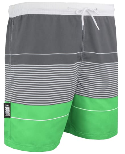 Zwemshort voor Heren met Patroonstrepen Groen