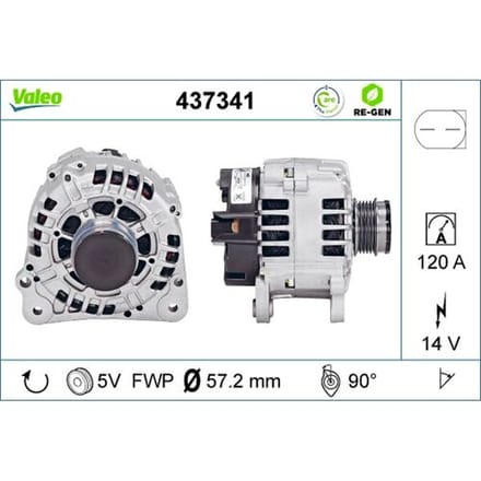 Driefasige generator VALEO RE-GEN - AT VALEO 437341