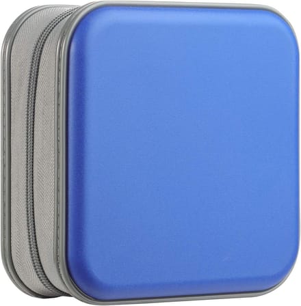 CD Case met 48 Capaciteit - Harde Plastic Draagbare DVD Pouch, Beschermende Zipper, Ideaal voor Auto en Reizen