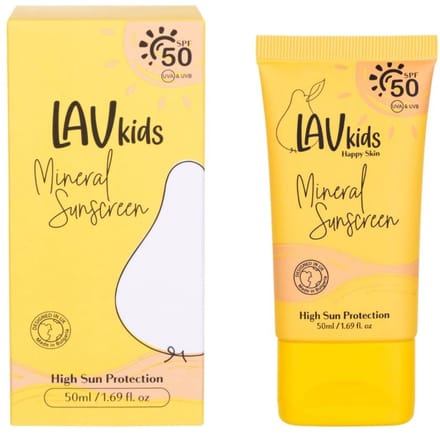 LAV Kids - Mineral Sunscreen SPF50 High Sun Protection - 50ml