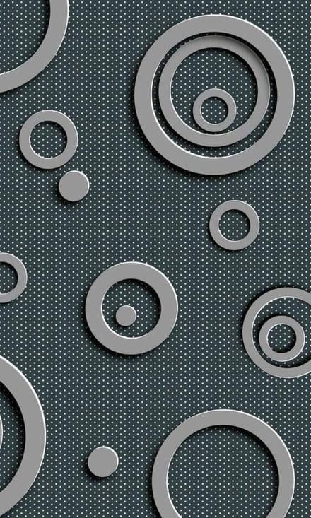 Fotobehang - Metal Circles 150x250cm - Vliesbehang