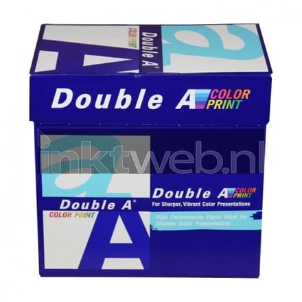 Double A Color print A4 Papier 5 pakken (90 grams) wit (Origineel)