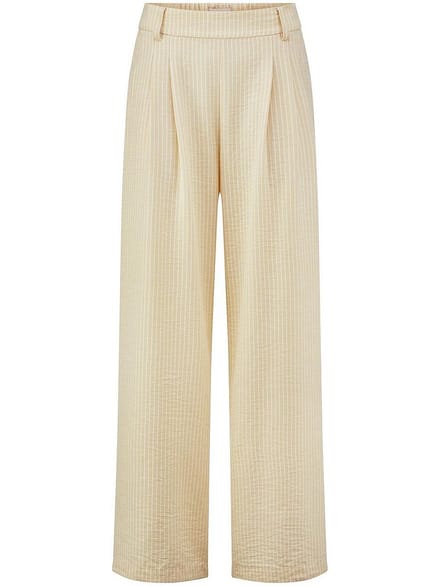Wide Fit-broek Van Peter Hahn beige