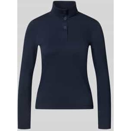 Slim fit shirt met lange mouwen van katoenmix