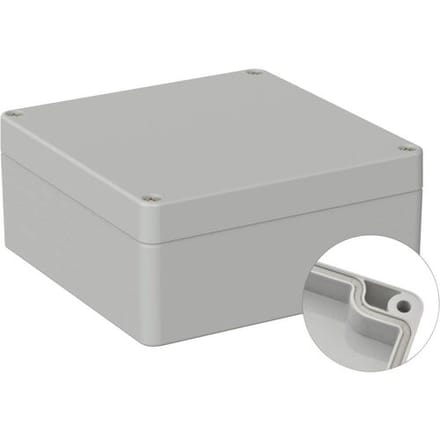 TRU COMPONENTS TC-9065616 Industriële behuizing 122 x 120 x 55 ABS Grijs-wit (RAL 7035) 1 stuk(s)