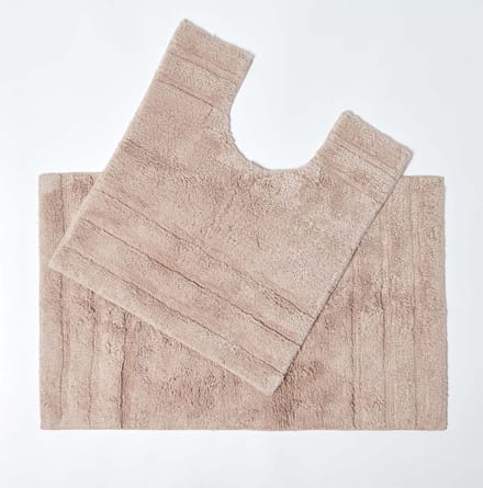 Homescapes badmattenset 2 stuks Spa Surpreme Beige