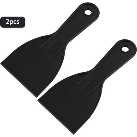 Aibecy 2 stks SLA DLP UV Hars 3D Afdrukken Model Schop Plastic Removal Tool Zwarte Spade Spatel 3 Inch black