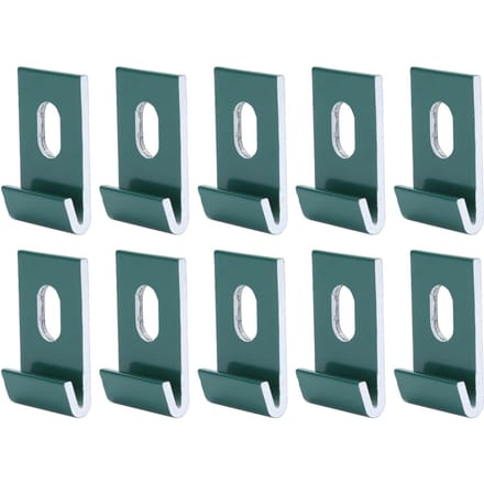 10 stuks Basisclips Haakbevestigingen Bevestigt Aluminium Kassen BevestigingssetGroen groen