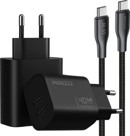 Oplaadstekker usb C - Usb C naar usb C kabel - Oplaadkabel - Oplader voor telefoon, tablet, usb C laptop - Snellader - 1 meter