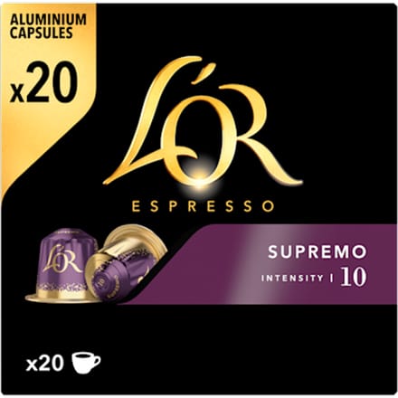 Espresso capsules supremo sterkte 10