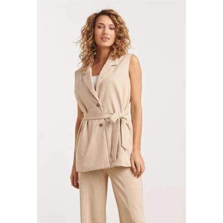 Smashed Lemon 25273 stretch gilet met riem |