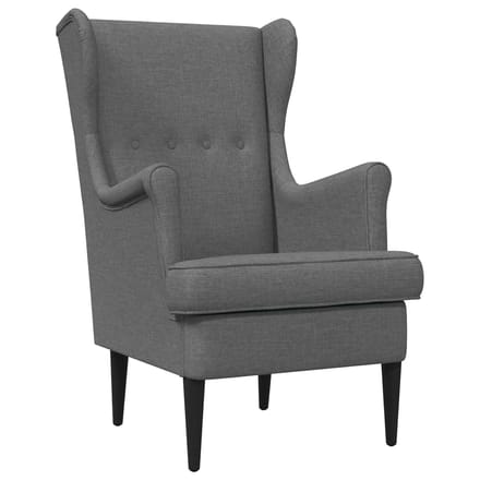 vidaXL - Fauteuil - Donkergrijs - Stof