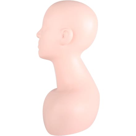 Multifunctionele Massage Make-up Oefen Zacht Mannequin Hoofd Model Pruik Hoed Display white