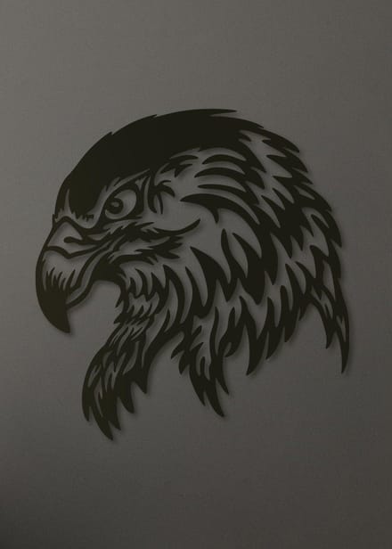 Wanddecoratie dieren | Adelaar - L (55x60cm)