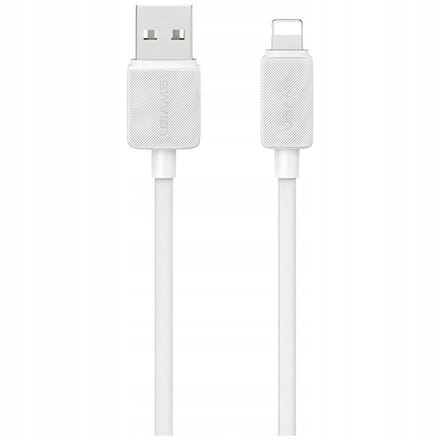 USAMS KY Serie - USB-A naar Lightning Kabel - 1m - Wit - 2.4A