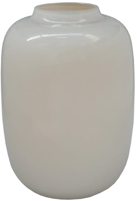 Vaas Artic | Medium |Pastel Ivory | Glans | mondgeblazen glas | Ø25 x H35 cm