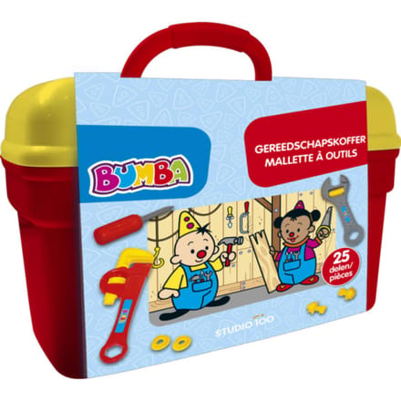 Studio 100 Bumba gereedschapskoffer Baby- en peuterspeelgoed Badspeelgoed Houten speelgoed