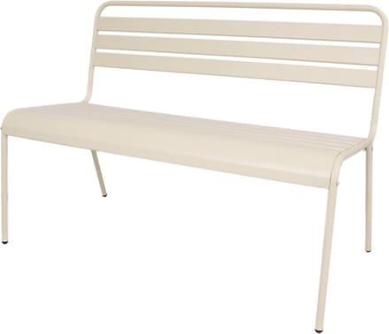 MaximaVida metalen tuinbank Max 120 cm ivoor