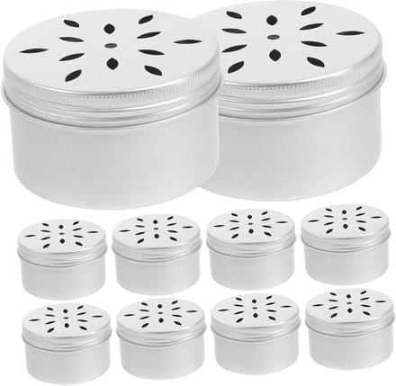 Hond Geur Training Kit - Neus Werk - Hond Trainen - Aluminium Containers - 10 Stuks - Zilver
