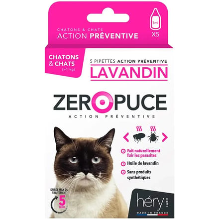 Katten ongediertebestrijding Héry Pipet Lavand (x5)