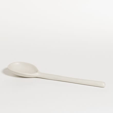 The Table atelier - opscheplepel - 25 cm - keramiek - handgemaakt - creme