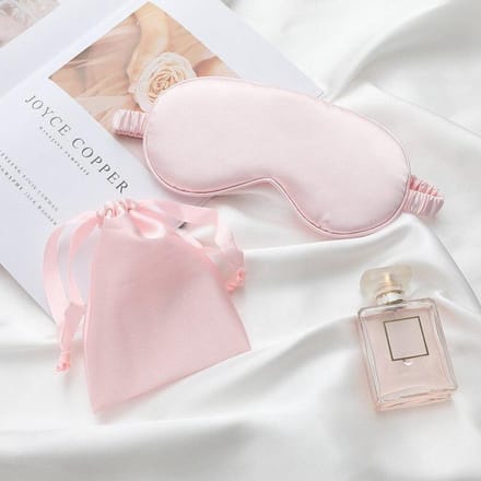 Premium Zijden Slaapmasker - 100% Moerbeizijde - Roze
