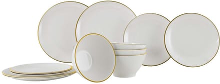 Gimex Linea Line Servies - Goud - 12-Delig