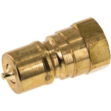 Messing DN 10 Hydraulische Koppeling Insteeknippel G 3/8 inch Binnendraad ISO 7241-1 B D 19.1mm