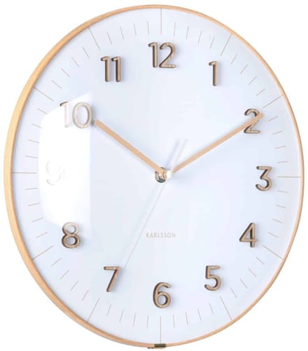 Karlsson Wandklok Esencia Dome - Wit - Ø30cm - Wandklok Modern