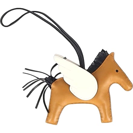 Hermès Rodeo MM Charme in Bruin Lederen