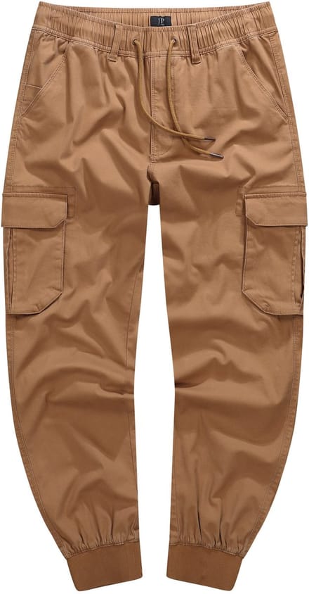 JP 1880 - Heren - Cargobroek FLEXNAMIC® veel zakken Moder-Fit - Karamel - Maat 5XL