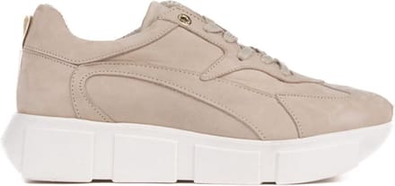 Tango Dames Norah 2-d Soft Nubuck Sneaker | Beige | Maat: 38