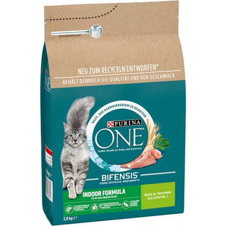 2,8kg Indoor Formula Purina ONE Kattenvoer