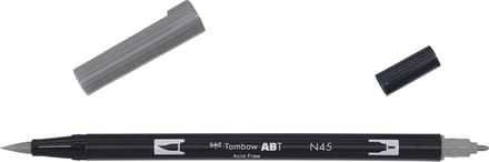 Tombow Brush pen - ABT N45 - Dual Brushpen - Cool gray 10 - Grijs