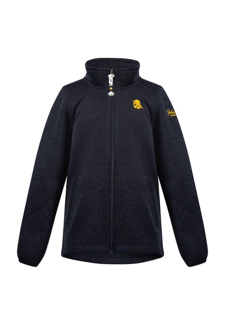 Schmuddelwedda Gebreide fleece jas jonge marine gem