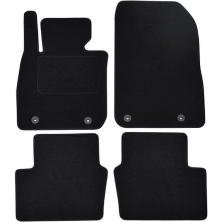Tapis de sol - Mazda - CX-3 - Velours noir - 4 pièces - Ajustement précis