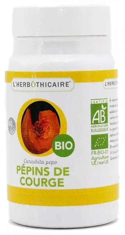 L'Herbôthicaire Biologische Pompoenpit 180 Capsules