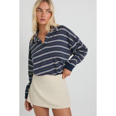 boohoo Dames Cord Mini A-Lijnrok | Ecru | Maat: 14