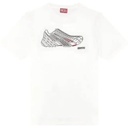 Diesel Just T-shirt Met Korte Mouwen Wit S Man