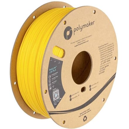 Polymaker PA08009 Filament LW-PLA Mat, Lage dichtheid 1.75 mm 800 g Felgeel PolyLite™ 1 stuk(s)