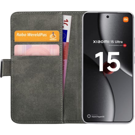 Mobilize Xiaomi 15 Ultra Portemonnee Hoesje Zwart