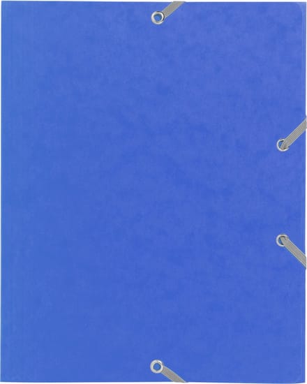 Exacompta 25x Elastomap 3 kleppen versterkt karton 400gm2 - schoolformaat 17x22cm - Geassorteerd - 55200E